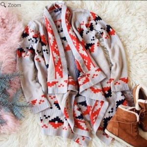 Boho Aztec Cardigan